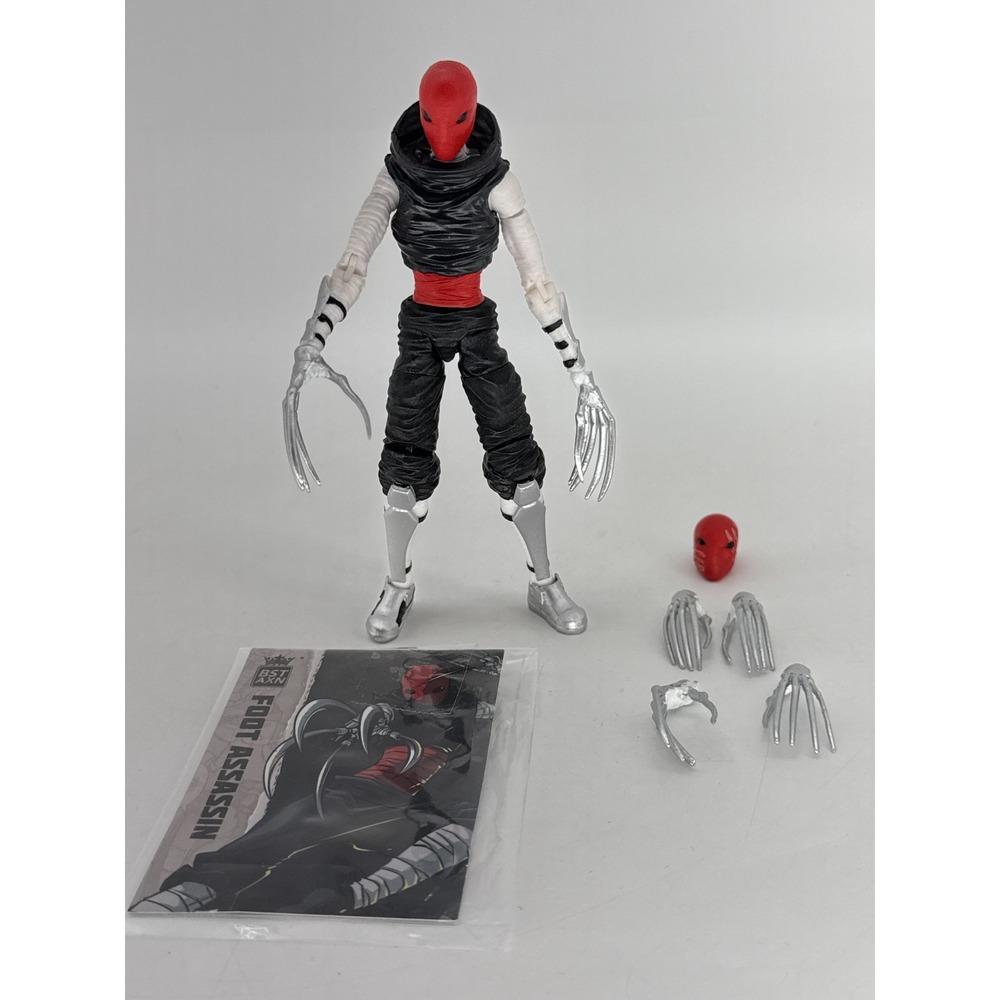 The Loyal Subjects Foot Assassin Action Figure Red Black Silver Plastic Comics